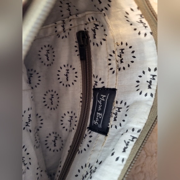 MYRA BAG IN COTTON AND LEATHER MADE IN INDIA COUNTRY WESTERN COWGIRL VIBE - Picture 5 of 13